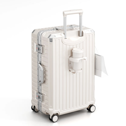 Luggage Unisex 20-inch Carry-On Suitcase 29-inch Large Capacity Aluminum Frame Travel Password Suitcase with Smooth wheels