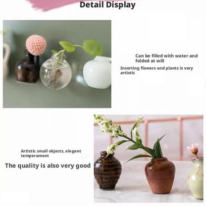 Simulation Mini Vase Fridge Magnets Whiteboard Decoration Durable Vase Magnets for Fridge Home Decor Creative