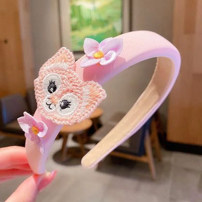 Disney Linabell Hair Hoops Sweet Three-dimensional Cartoon Pattern Hairband Girl Daily Party Wear Gift Hair Accessories