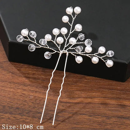 Hair Pins Hair Accessories For Women Wedding Accessories Hair Clips Jewelry Pearl Rhinestone Flower Hair Clip Pins Headpiece