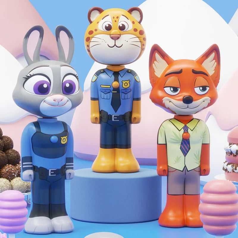 Disney Zootopia Internet Celebrity Retractable Toothbrush Nick Judy Deformed Soft Bristled Toothbrush Fine Bristle Kid Gift Toys