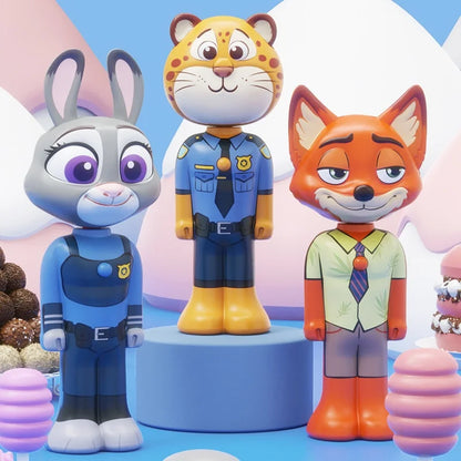 Disney Zootopia Internet Celebrity Retractable Toothbrush Nick Judy Deformed Soft Bristled Toothbrush Fine Bristle Kid Gift Toys
