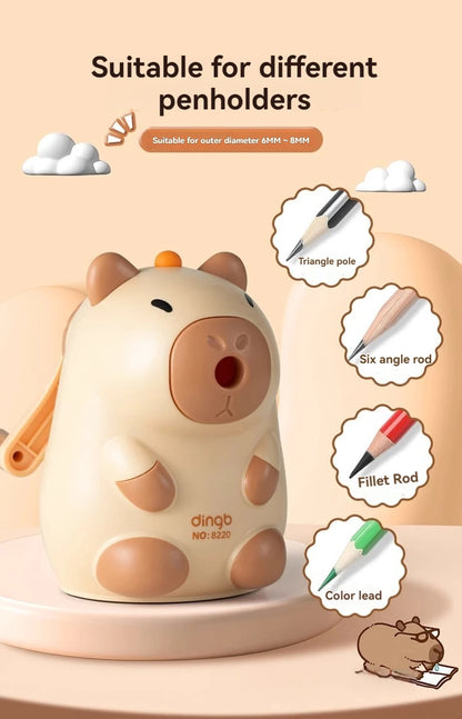 Elementary School Student Pencil Sharpener and Cranked Pencil Sharpener Rolling Pencil Sharpener Automatic Lead Feeding Durable