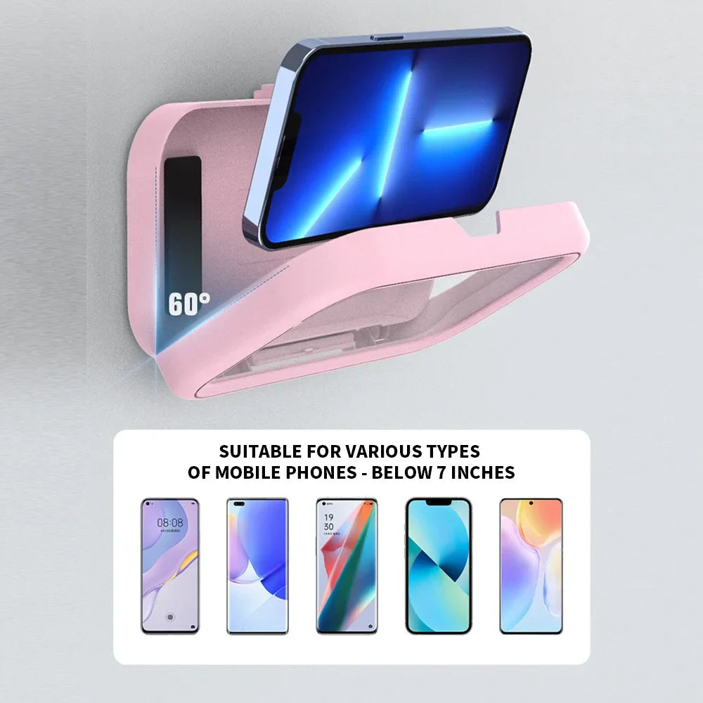 Waterproof phone storage box, can be rotated for appeal, and can be used for both showering and watching TV shows