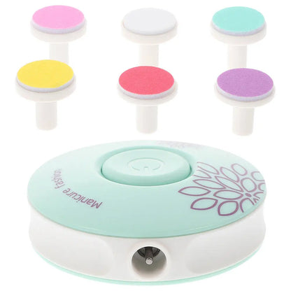 Electric Baby Nail Trimmer With Grinding Pads For Infants Toddlers Newborns Nail Care Kit Manicure Tool Set