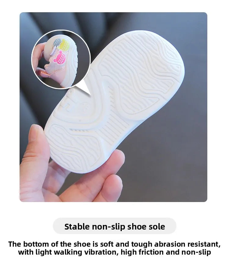 Baby Toddler Shoes Four Seasons Shoes 0 To 3 Years Old Baby Shoes Soft Bottom Non-slip Girls Boys Mesh Breathable Single Shoes