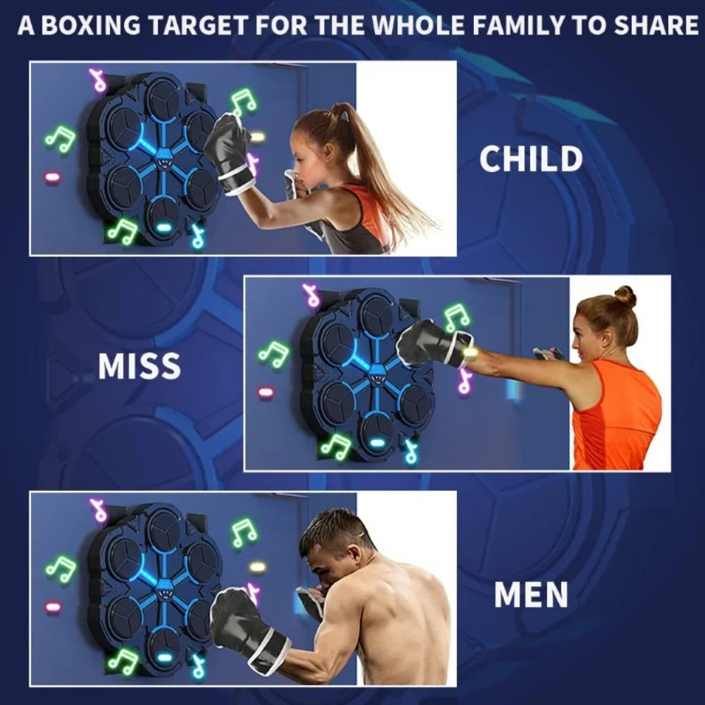 Smart Bluetooth Connection Music Boxing Trainer Machine Children's Strike Reaction Indoor Target Sanda Training Device