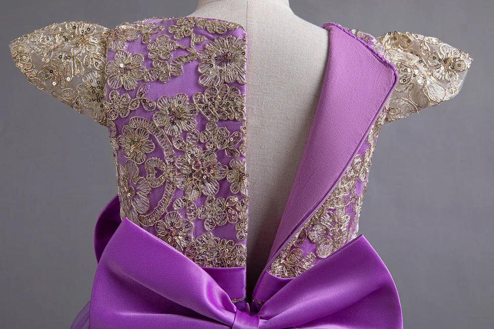 Stunning Little/Big Girls Lace Flower Girl Wedding Bridesmaid Birthday Party Holiday Pageant Easter Prom Fancy Dress