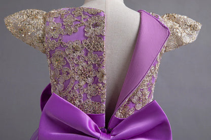 Stunning Little/Big Girls Lace Flower Girl Wedding Bridesmaid Birthday Party Holiday Pageant Easter Prom Fancy Dress