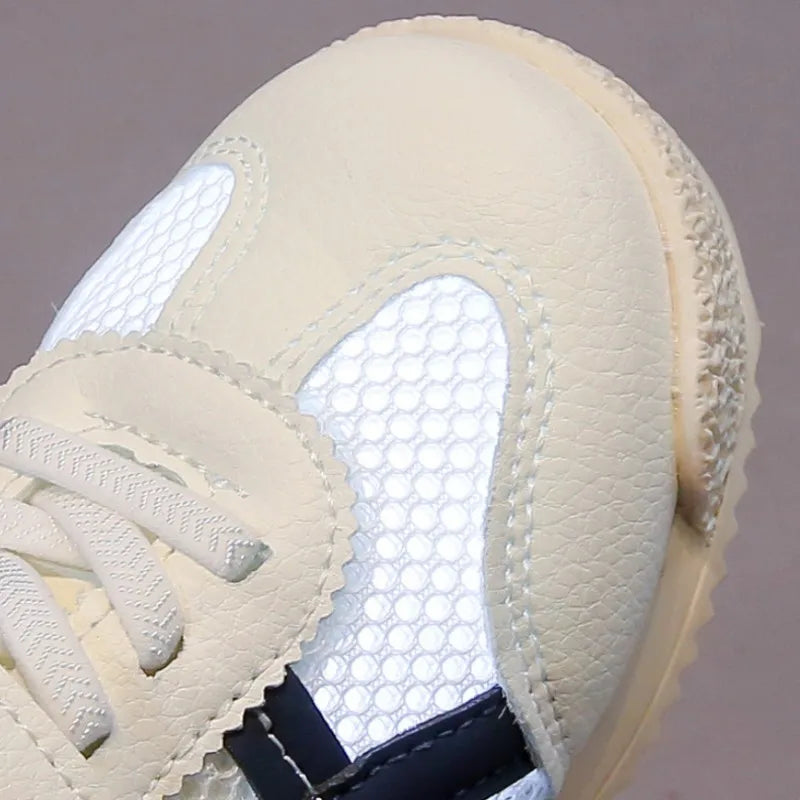 Children's Mesh Shoes Summer Autumn  New Breathable Mesh Boys Forrest Gump Shoes Casual Sports Girls' Board Shoes Green Brow