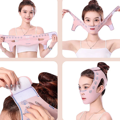 Breathable V Face Cheek Lift Up Band Face Thin Mask Reduce Double Chin V-Line Shaping Bandage Face Bandage Skin Care