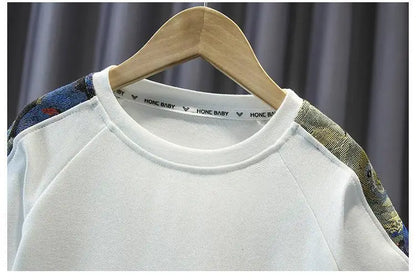 Summer Baby Boy Clothes Set Children Girls Fashion Bear Printed T-shirts and Shorts 2pcs Suit Kid Casual Top Bottom Outfiots
