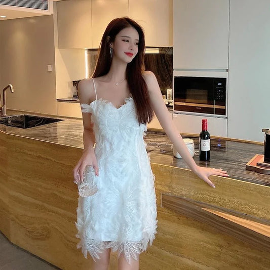 White Lace New Summer Little Birthday Casual es Vestidos Para Mujer Women Dress