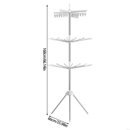 Large Capacity Untarnished and PRESENTATION 3 Rank Collapsing Drying Rack Highlighting Disks for Portability and Pliable KXRE