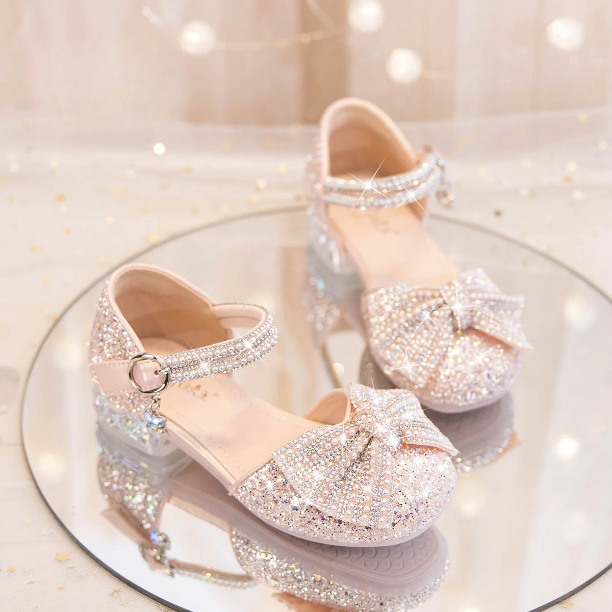 Brand Princess Shoe 2025 Summer New Sandals for Girls Kid Crystal Shoe Women Heels Gift Party Dresses for Girl Women's Sandals