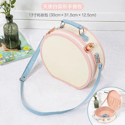 13 inch Vintage carrying case Portable Hand luggage Travel suitcase woman makeup lightweight luggage travel bag Carry on Luggage