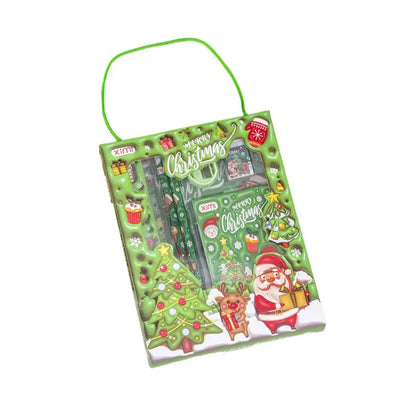 1 Set Cartoon Stationery Set Including Pencil Notebook Ruler Eraser Pencil Sharpener Student School Supplies Stationery Gifts