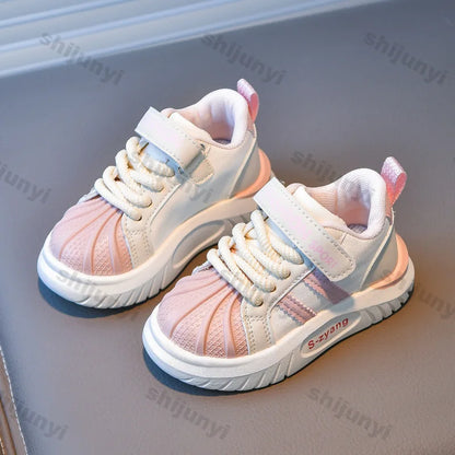 Children's Breathable Sports Shoes  Spring Autumn New Boys Girls Soft Soled Anti -Slip Leather Shoes Baby Kids Running Shoe
