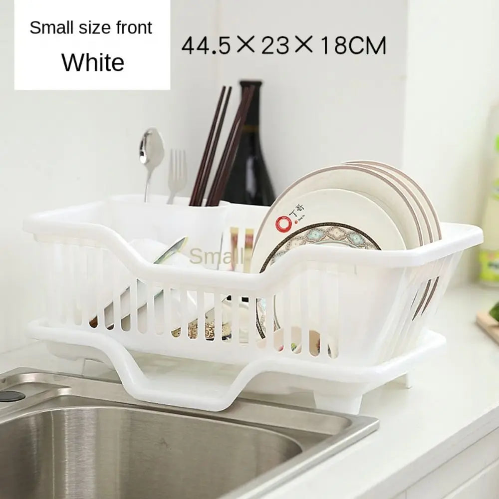Dish Drying Kitchen Utensils Drainer Rack with Drain Board Countertop Dinnerware Plates Bowls Chopsticks Spoons Organizer (Available)