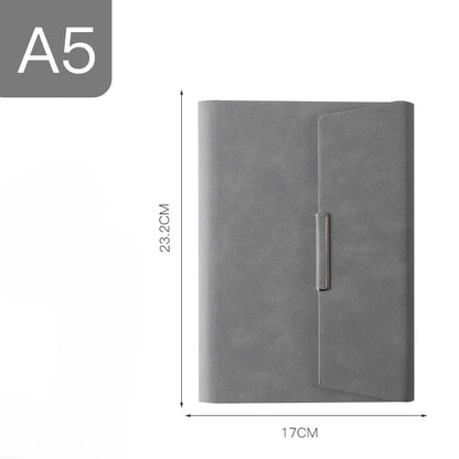 Tri-fold A5 Loose-leaf Notebook Business Meeting Office Record Book Cover Notebook