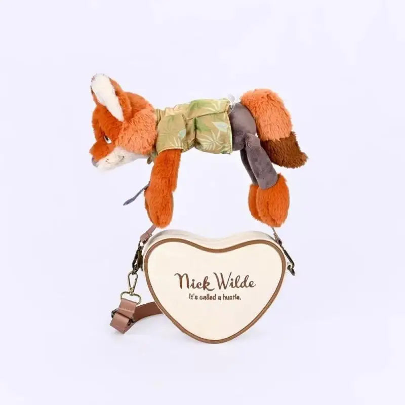 Judith Nick Disney Hot Selling Shoulder Bag Plush Cute Cartoon Personalized Fashion Crazy Zootopia Doll Shoulder Bag Couple Gift