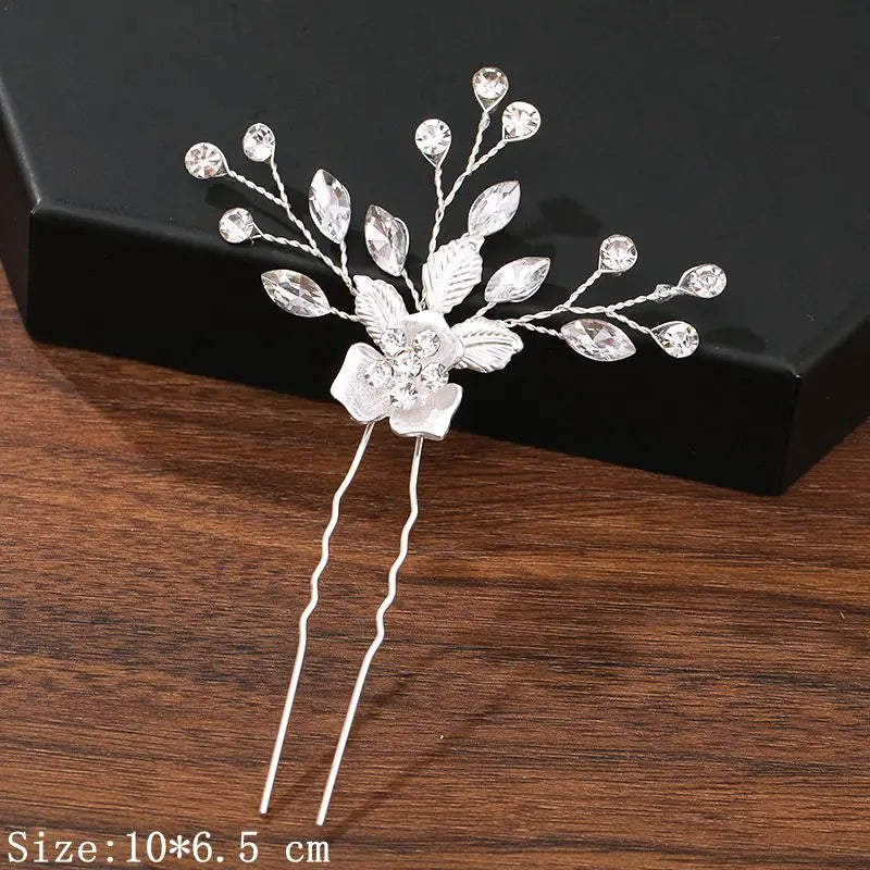Hair Pins Hair Accessories For Women Wedding Accessories Hair Clips Jewelry Pearl Rhinestone Flower Hair Clip Pins Headpiece