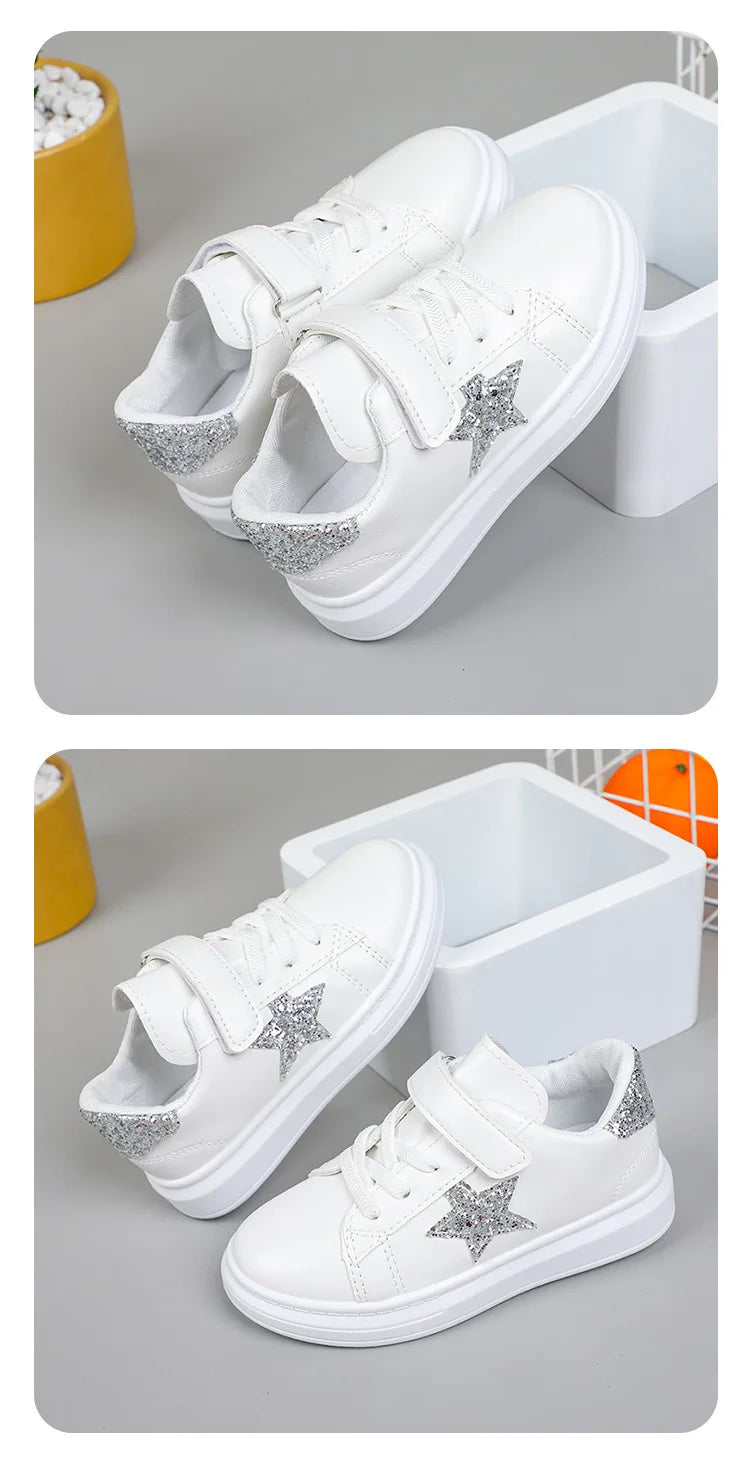2025 Spring and Autumn New Girls Board Shoes Sports Girls Children Foreign Air Breathable Casual Shoes