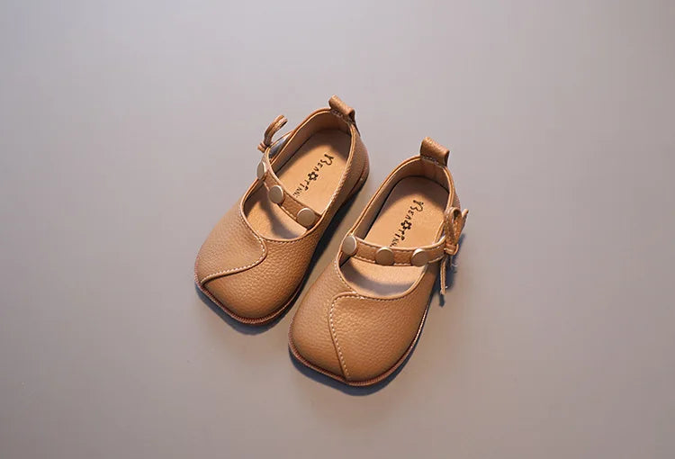 Autumn New Kids Leather Shoes Simple Girl Casual Shoe Comfort Child Performance Shoes