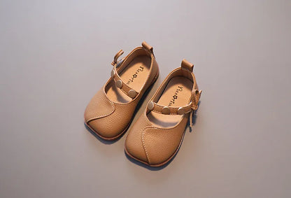 Autumn New Kids Leather Shoes Simple Girl Casual Shoe Comfort Child Performance Shoes