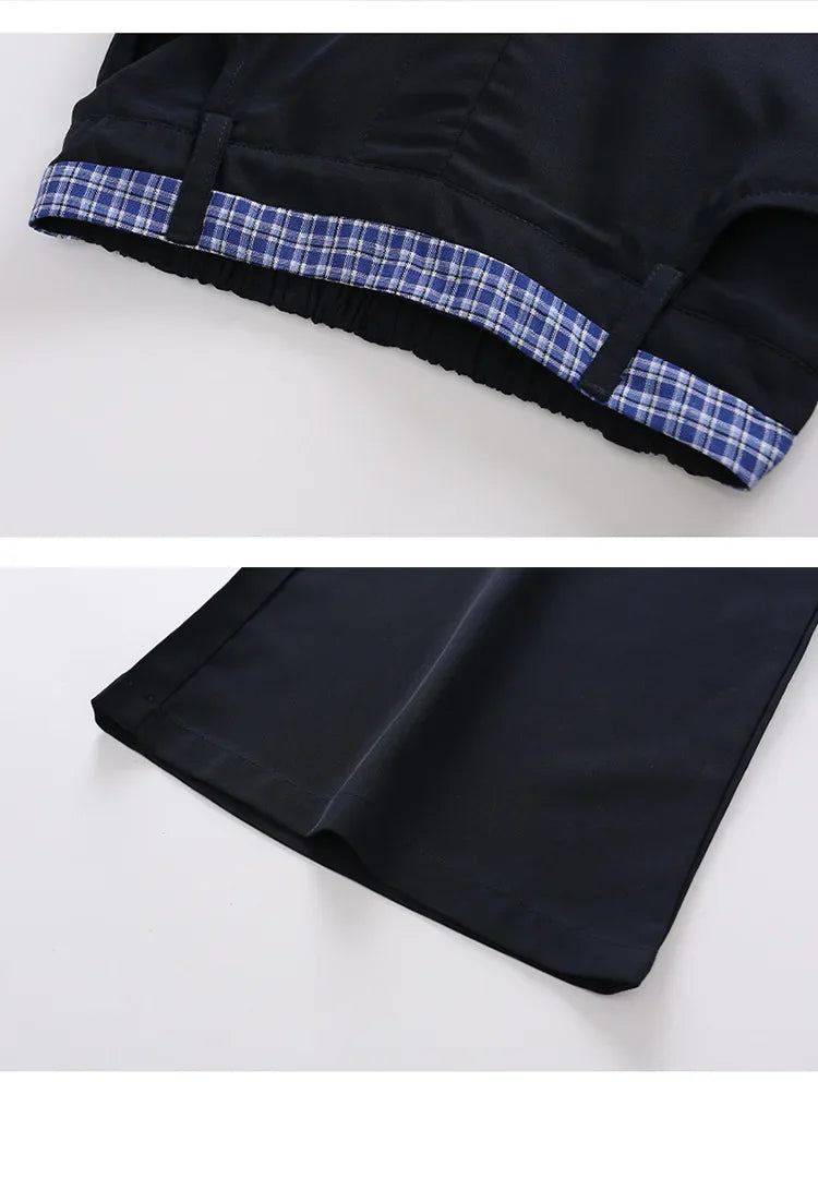 Children Girls Clothing Set Spring Autumn Plaid Long Sleeve Patchwork Shirts + Pants 2pcs School Kids Suit for Teen Girl Clothes