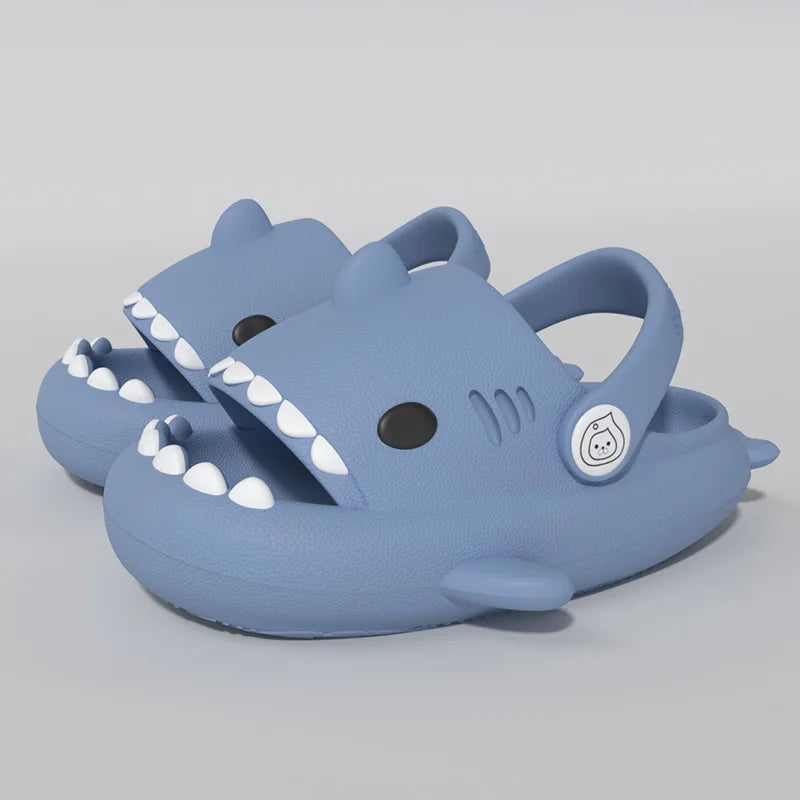 Gacimy Summer Cartoon Sandals For Children Fashion Shark Outdoor Boys And Girls Slippers Waterproof Non-slip Beach Baby Shoes (Available)
