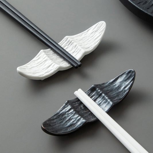 Ship Shape Ceramic Chopstick Rest New Household Stone Texture High End Hotel Utensils Solid High Aesthetic Creative Tableware