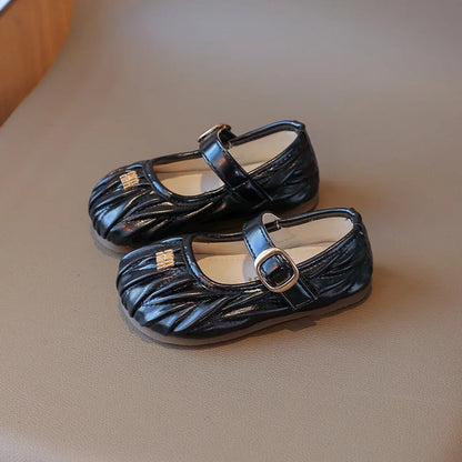 New Style Small Girls' Fashion Versatile Medium and Large Children's Soft Bottom Princess Shoes