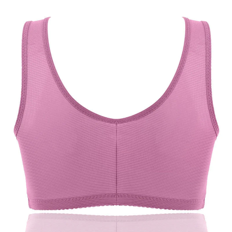 Large Size Front Buckle Without Steel Ring Bra Seamless Underwear Bra V-shaped Beautiful Back Receiving Breastfeedin For Ladies
