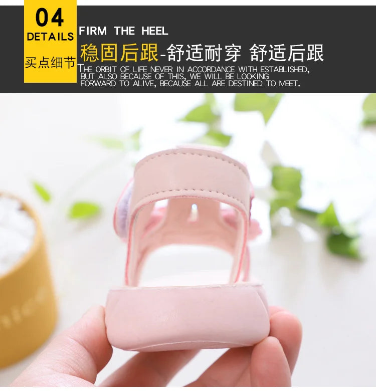 Solid Bow Children's Summer Shoes Cute 2025 Beach Non Slip Sandals For Baby Girls Footwear Soft Infant Kids Fashion Sandals