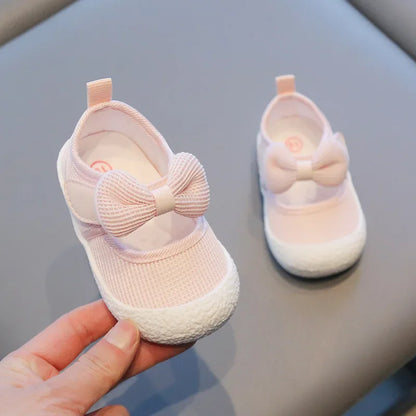 Kids Shoes  Baby Girl Walking Shoes with Breathable and Non Slip Mesh Bow Princess Shoes with Non Slip Soft Soles