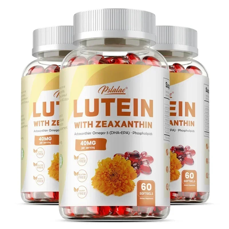 Lutein & Zeaxanthin Capsules - Supports Eye Health, Relieves Eye Fatigue, Promotes Overall Vision Health, Eye Antioxidant