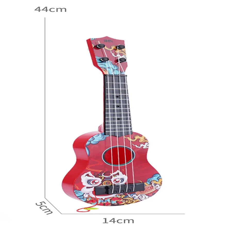 Children Guitar Toy Can Be Used To Play Elementary Instruments With Paddles Simulating Yukrili Music Toys