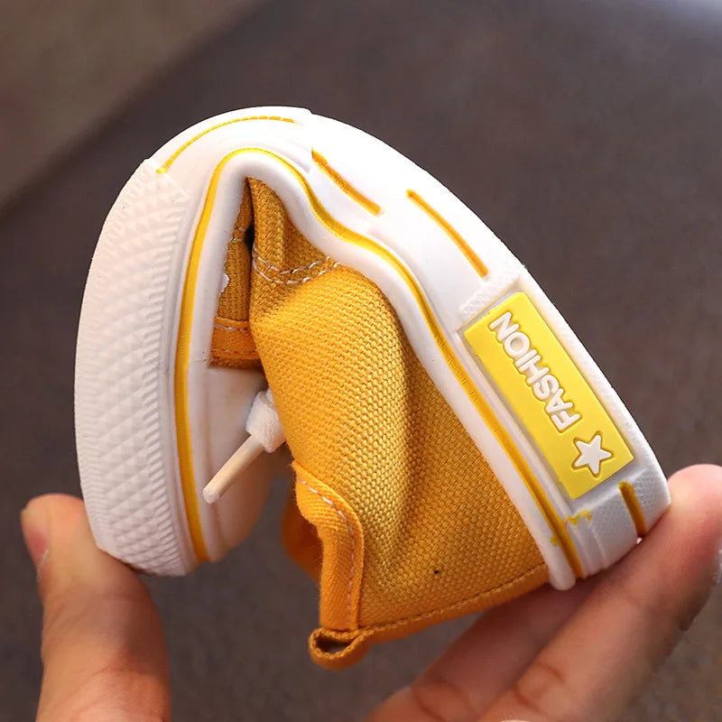 New Children's Canvas Shoes Fashion Baby Board Shoes Girls' Breathable Single Shoes Boys' Casual Shoes