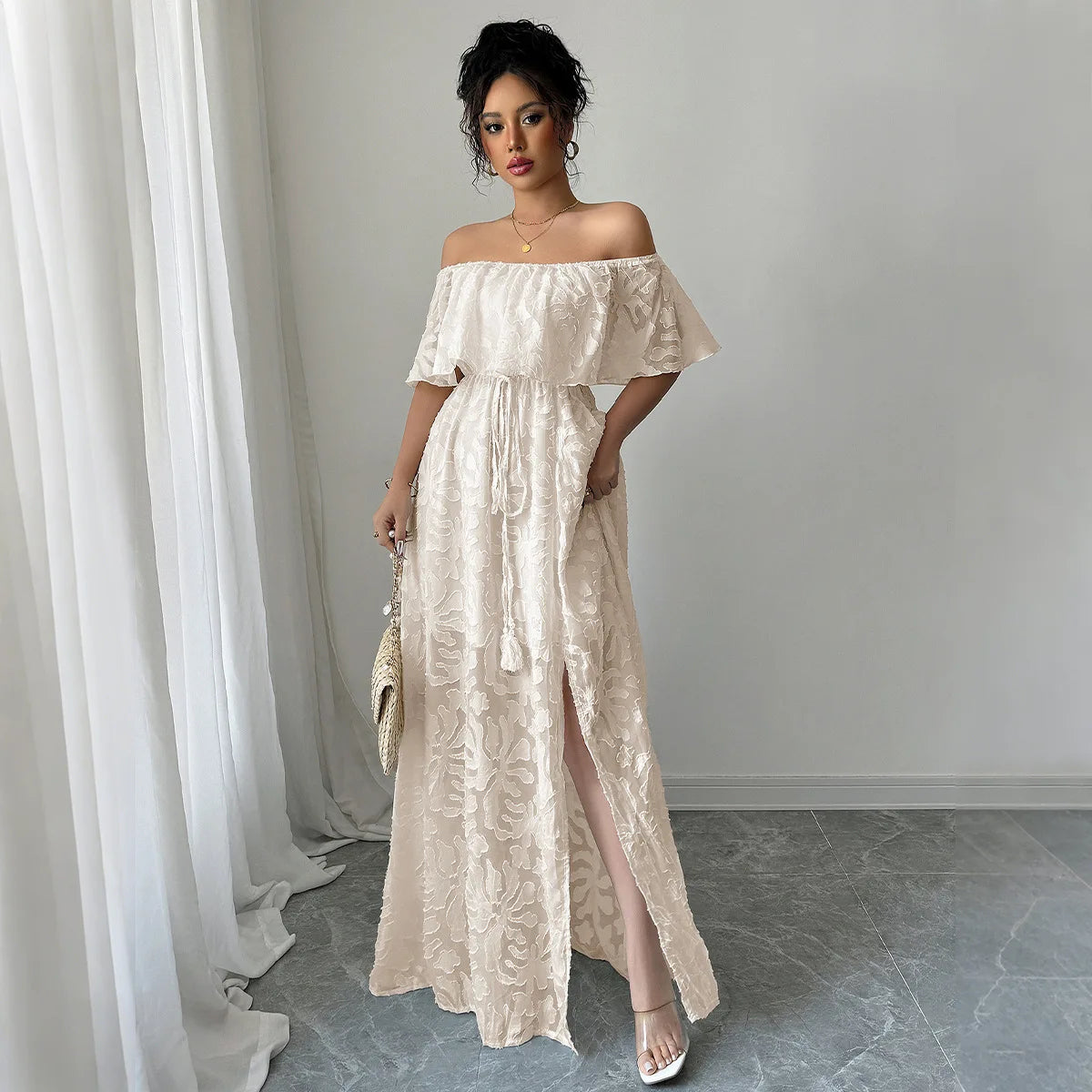 Women's Dresses 2025 Summer White Dress Women Cover-Ups Outfits Boho Hippie Chic Long Maxi Dresses Female Clothes Robe Vestidos