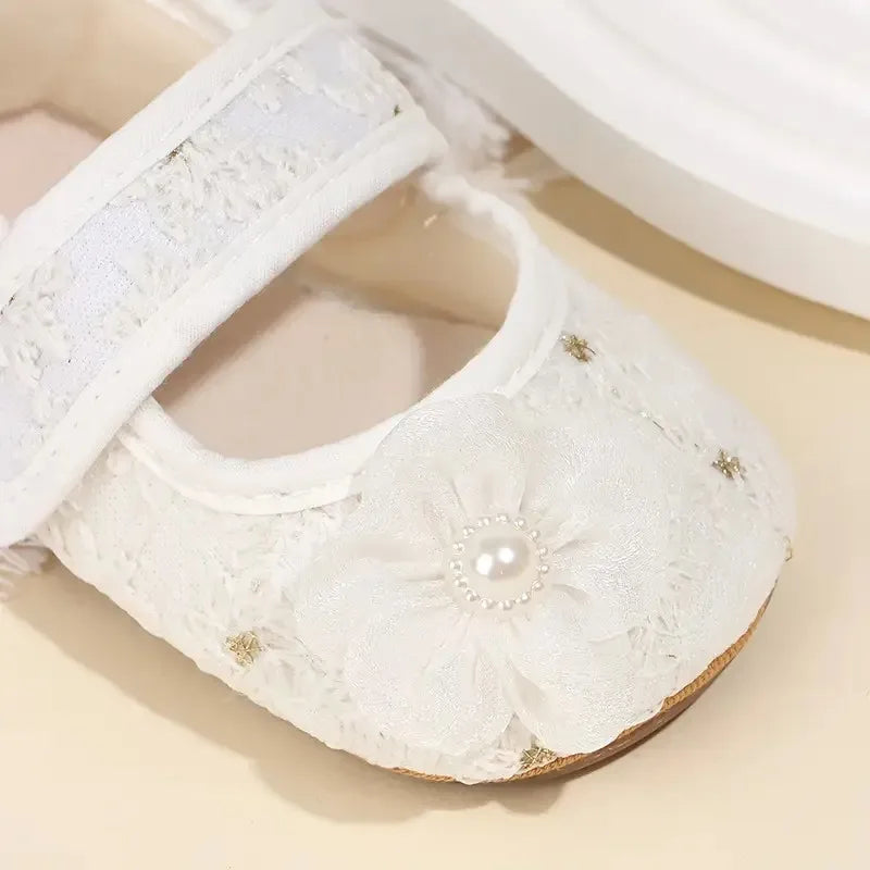 Spring and Summer Baby Soft Soled Comfortable Cloth Shoes 0-12 Months Baby Princess Shoes Anti Slip Walking Shoes