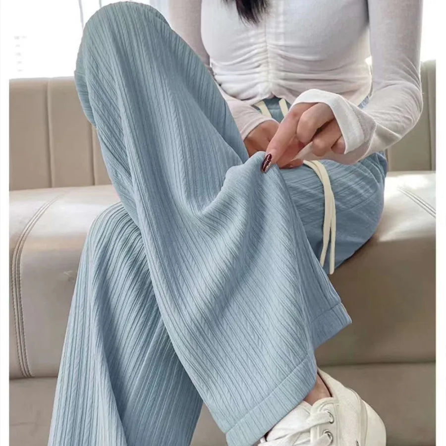 Women's Pencil Pants Jogger Sweatpants Thin Material Seven/Nine Points Length Boting Trousers for Spring Season (Available)