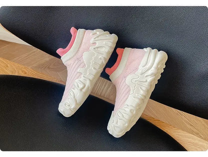 Designer Children's Sports Shoes Non-slip New Tennis Shoes for Girls Fashion Boys Versatile Kids Causal School Running Sneakers