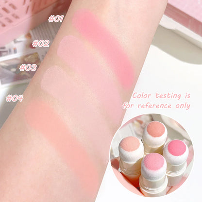 Soft Fog Blush Stick - Energetic and Bouncy, Korean Style, Brightening, Dual-Use for Lips and Cheeks