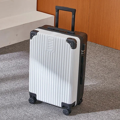 100% Aluminum Magnesium Alloy Luggage Trolley - 20-28 Inch Carry-On With Cup Holder | Lightweight Travel Suitcase