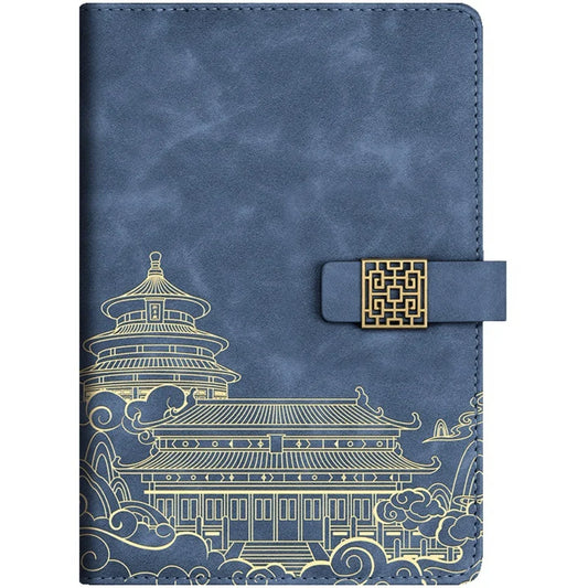 A5 Business Notebook Professional Hardcover Journal Notebook With Pen Imitation Leather Leather Notebook Gift Set For Christmas