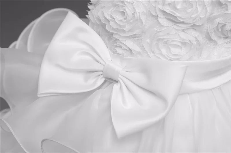 Flower Girl Dress For Wedding Baby Girl 2-8 Years Birthday Outfits Children's Girls First Communion Dresses Girl Kids Party Wear