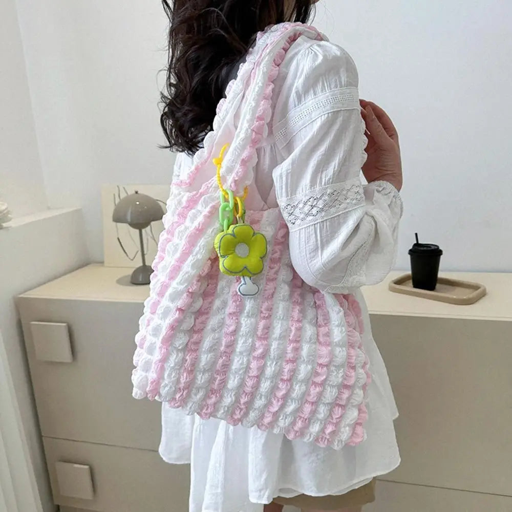 Women's Large Capacity Tote Bag with spacious interior, zipper closure, comfortable shoulder straps, and casual everyday design