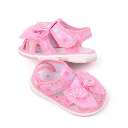 Baby Girls Baby Girls First Walking Indoor Outdoor Toddler Shoes With Squeaky Beautiful Design And Soft TPR Sole