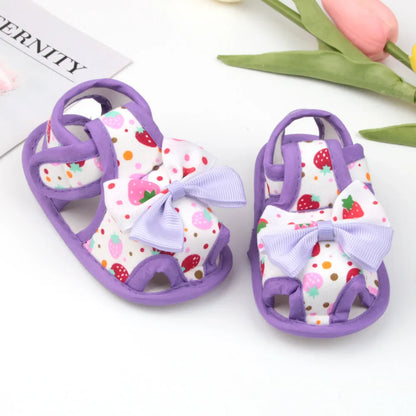 Newborn Infant Baby Girl Princess Bowknot Sandal Sneakers Toddler Soft Crib Walkers Casual Shoes